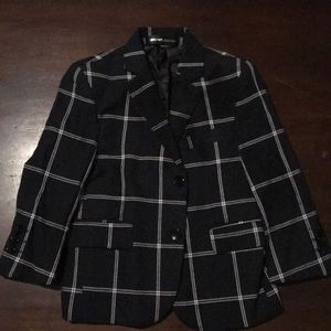 Black and white Toddler blazer